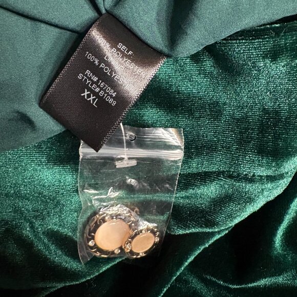 NWT Tuckernuck Velvet Arabella Dress in emerald green size XXL holiday midi - Picture 8 of 8